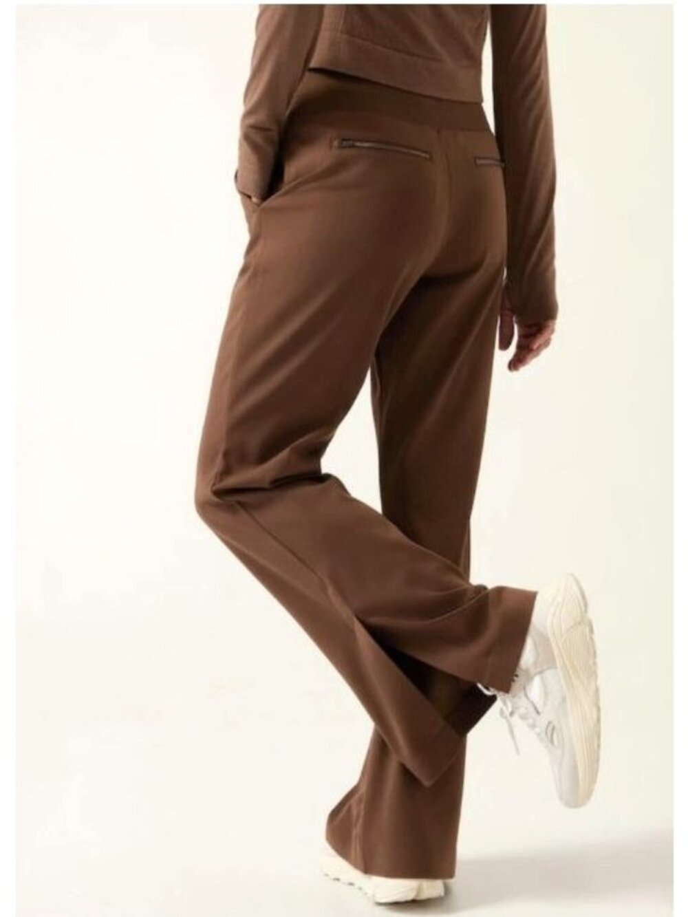 Athleta Venice High Rise Flare Pant S Mahogany Brown Wide Leg HTF color - Picture 4 of 14
